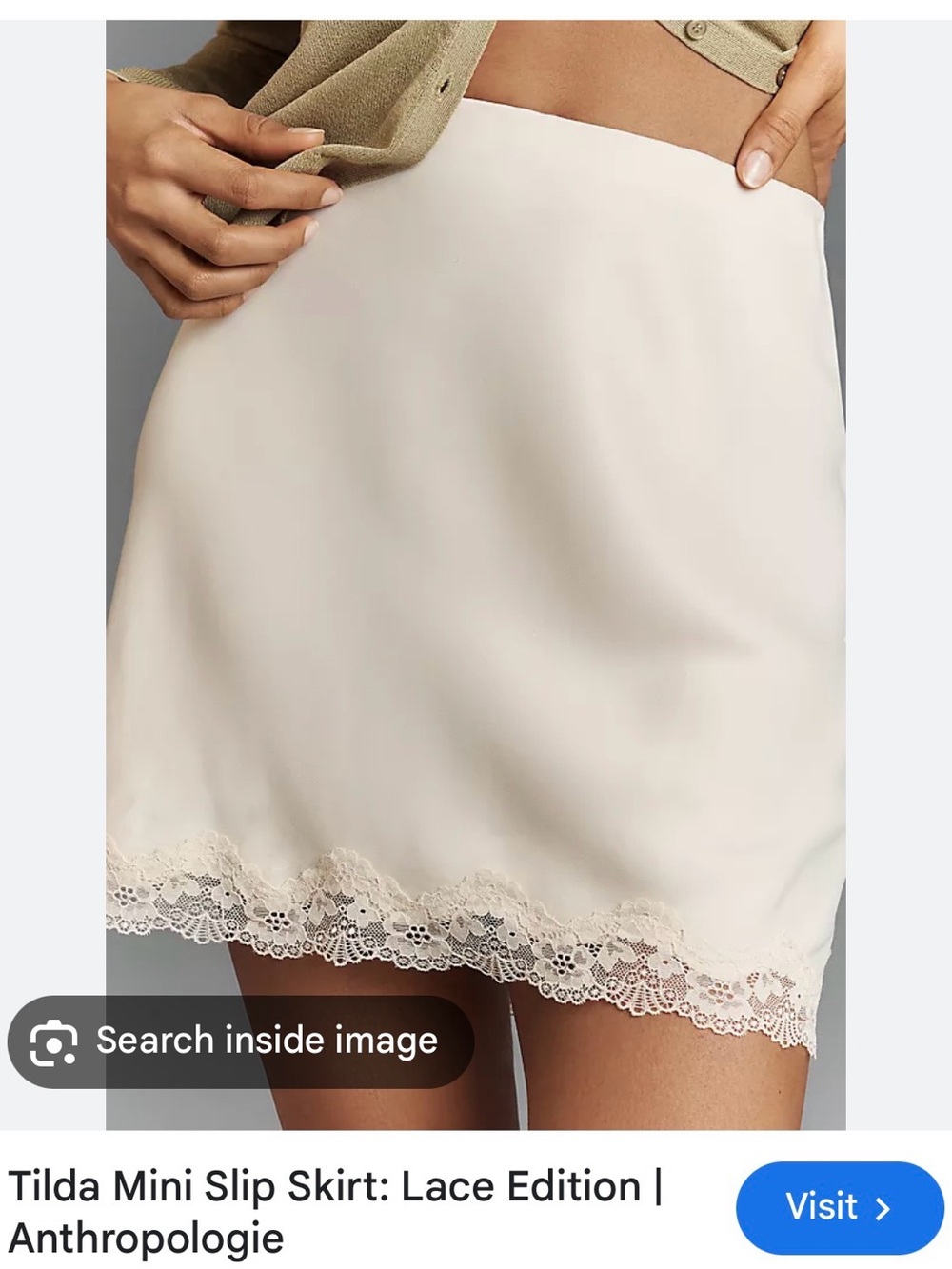 Tilda mini slip skirt